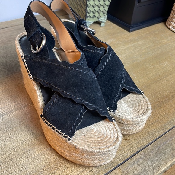 NEW MARC FISHER LETHER WEDGES - Picture 9 of 9